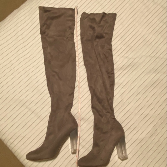 OTK gray heeled boots - Picture 5 of 12